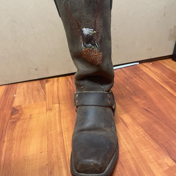 Harley Davidson Womens Brown Boots - Picture 2 of 10